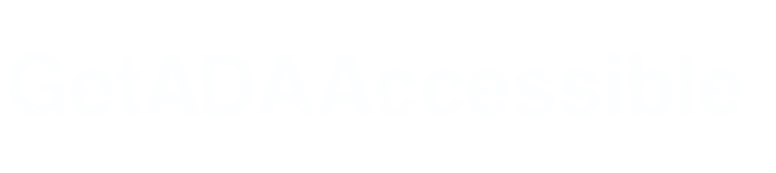 Get ADA Accessible white logo